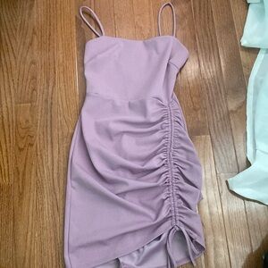 Windsor Glam Life Ruched Mini Dress || size xs